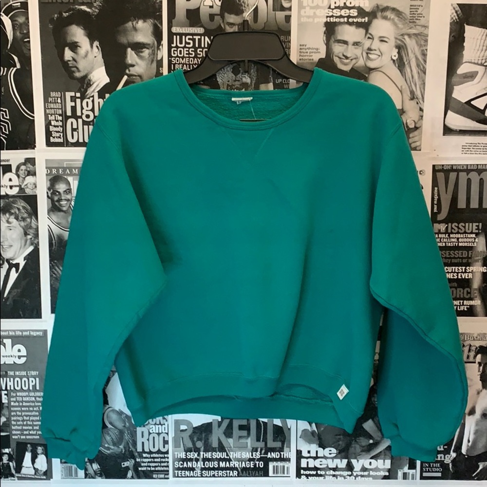Russell Athletic Teal Green Crewneck Sweatshirt